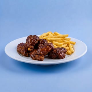 Wings with French Fries