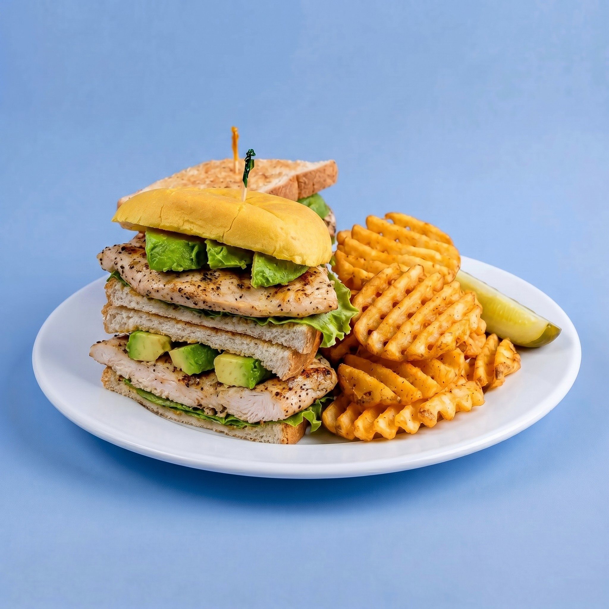 Spicy Garlic Chicken Sandwich.