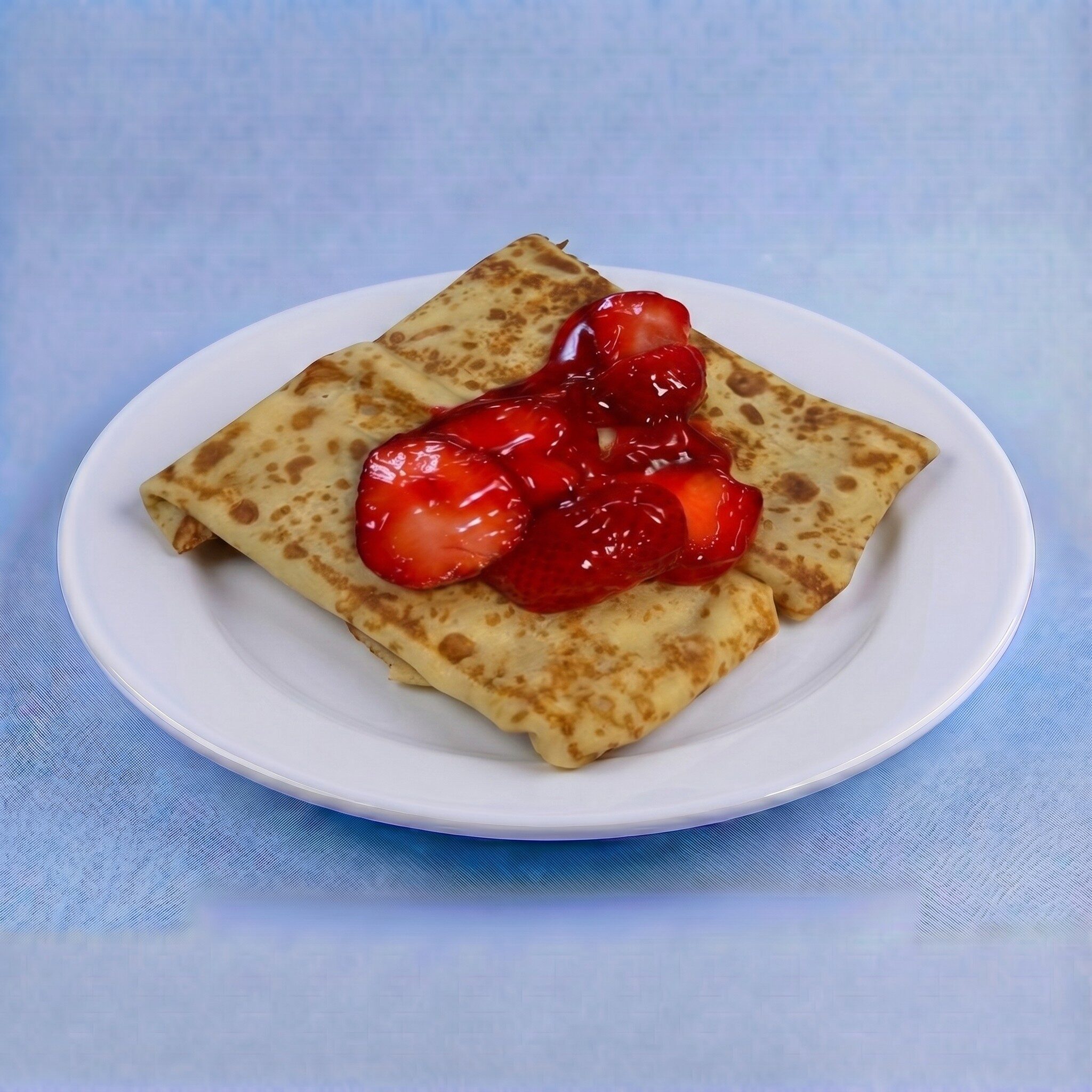 Strawberry Cheesecake Crepes.