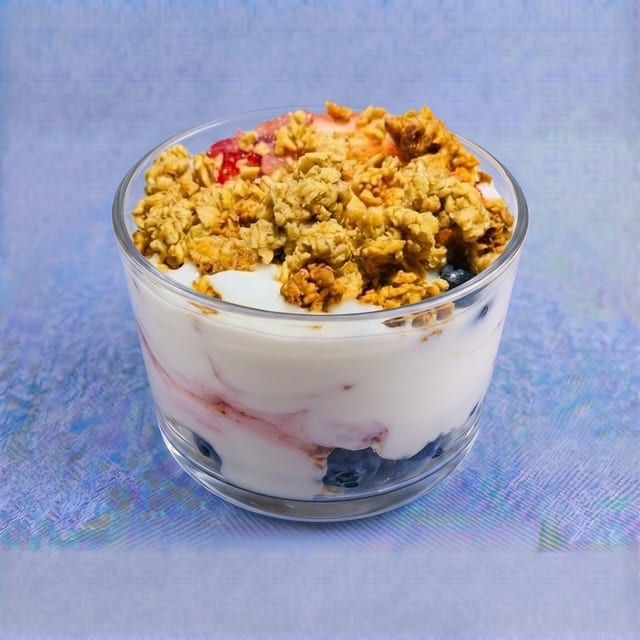 Apple-Pear Granola Yogurt.