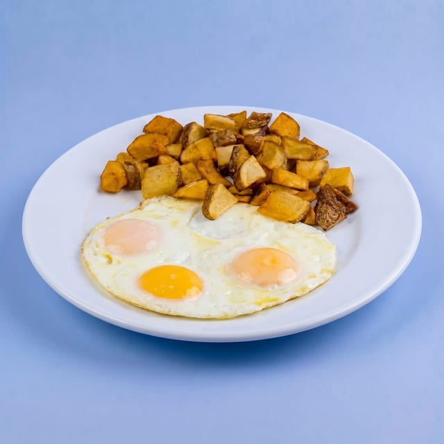 Eggs and Potatoes.