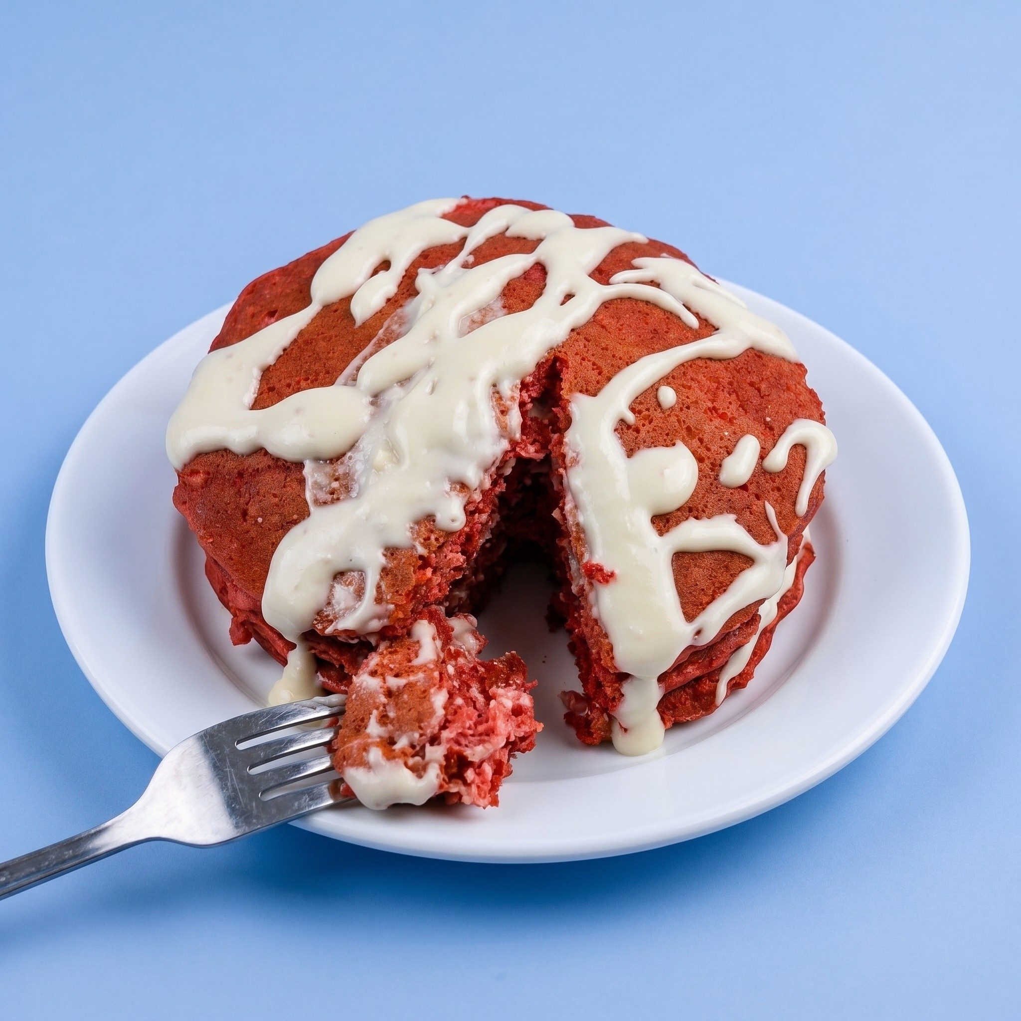 Red Velvet Pancakes.