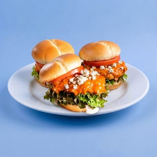 Garlic Buffalo Fried Chicken Breast Sandwich