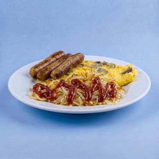 Sausage and Cheese Omelette