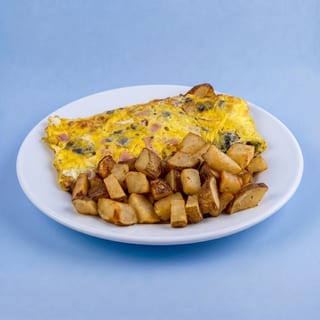 Ham and Mushroom Omelete