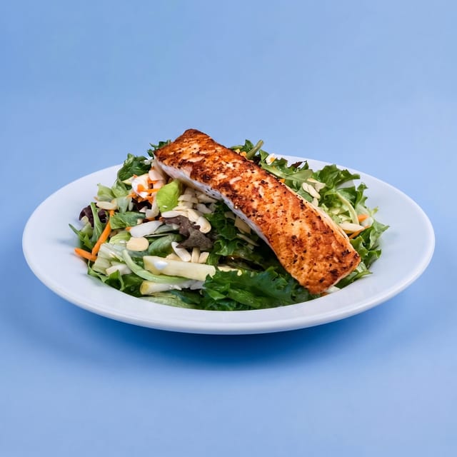 Grilled Salmon Salad.