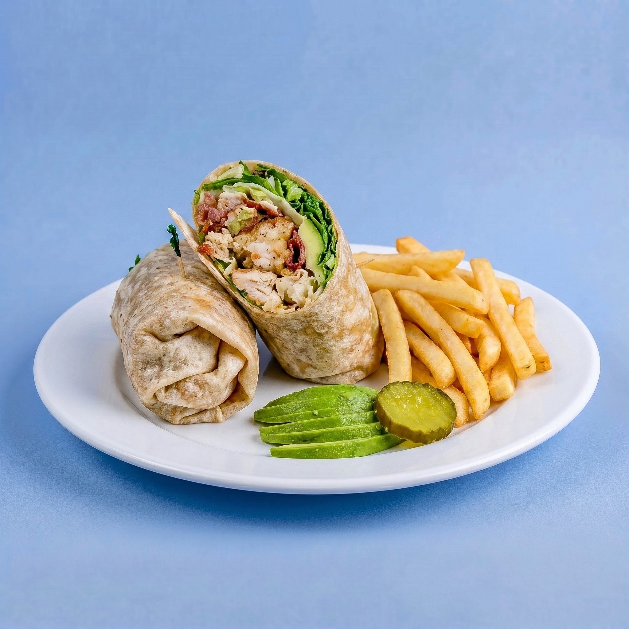 Spicy Chicken Garlic Wrap.