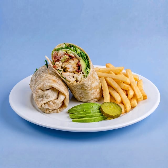 Spicy Chicken Garlic Wrap.