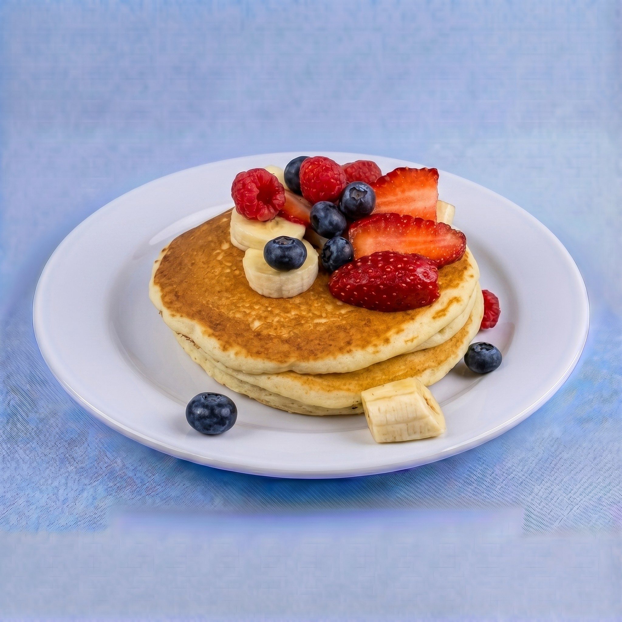 Strawberries Pancakes.