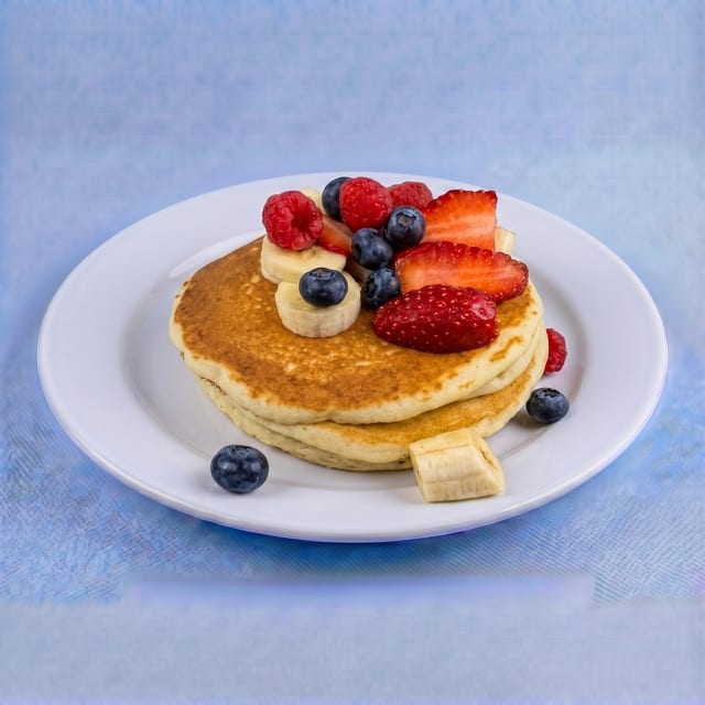 Strawberries Pancakes.