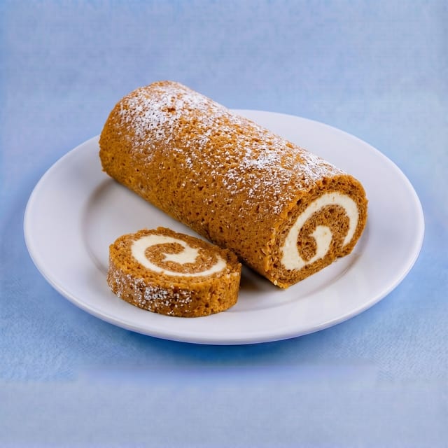 Pumpkin Roll Cake.